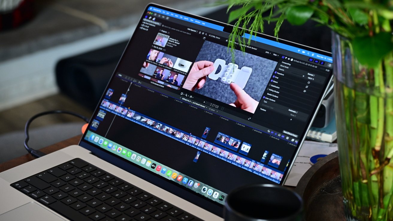 Final Cut Pro 13 editing interface and Pixelmator Pro integration