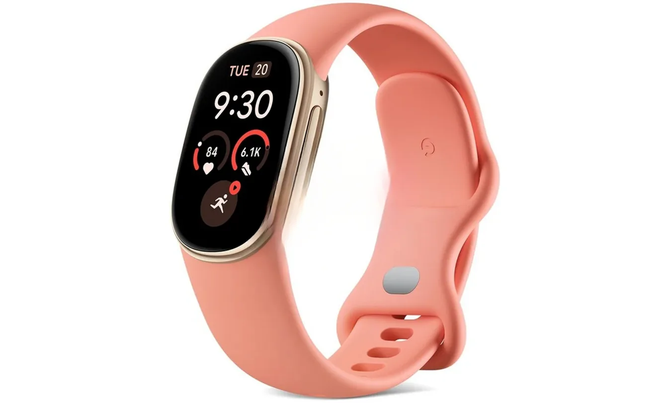 Leaked Fitbit Edge fitness tracker showing GPS and Google apps