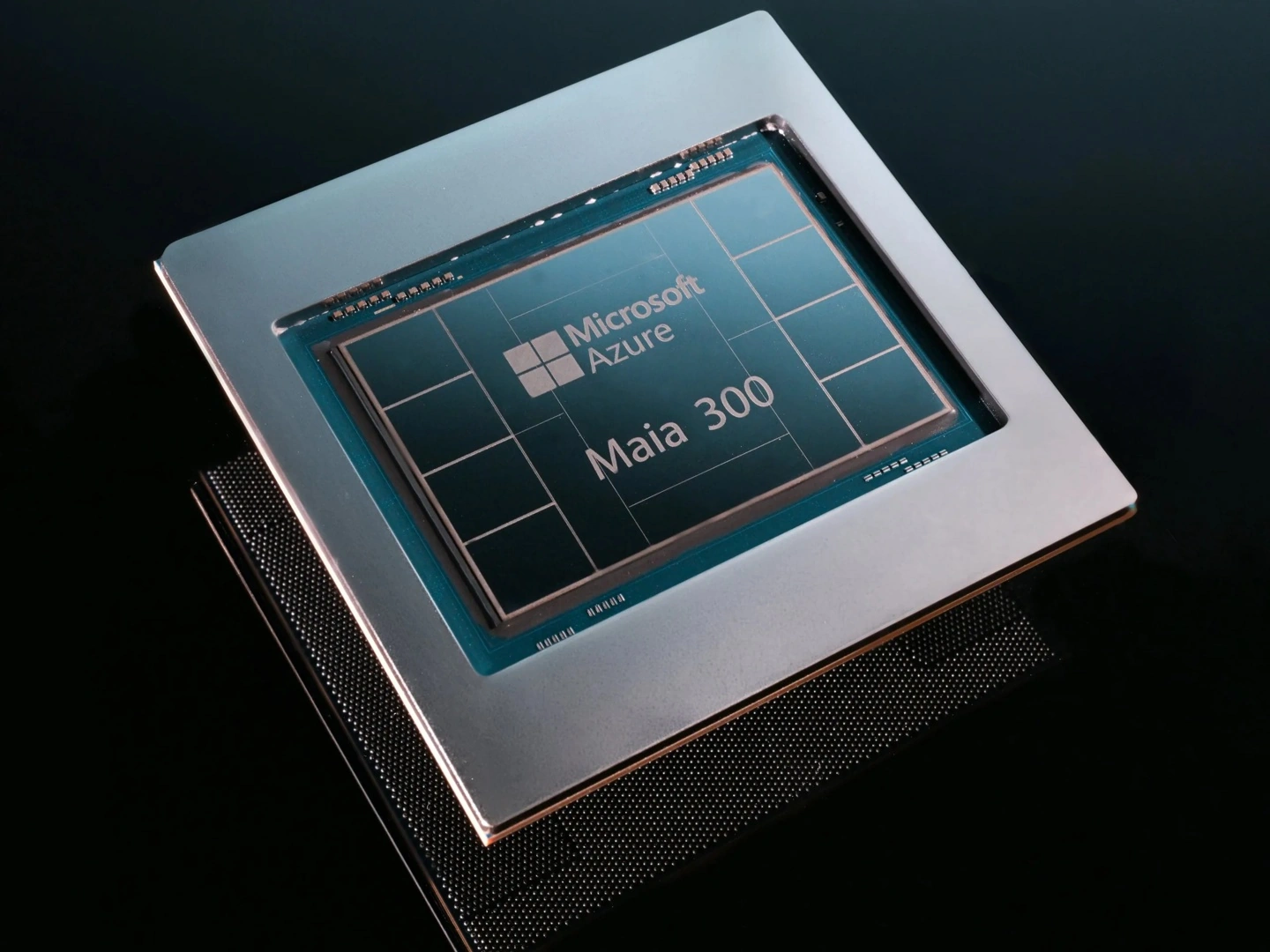 Microsoft Maia 300 AI chip showcasing advanced TSMC N2P architecture and HBM4 memory