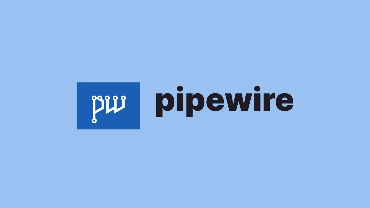 PipeWire audio routing interface running on a Linux desktop environment