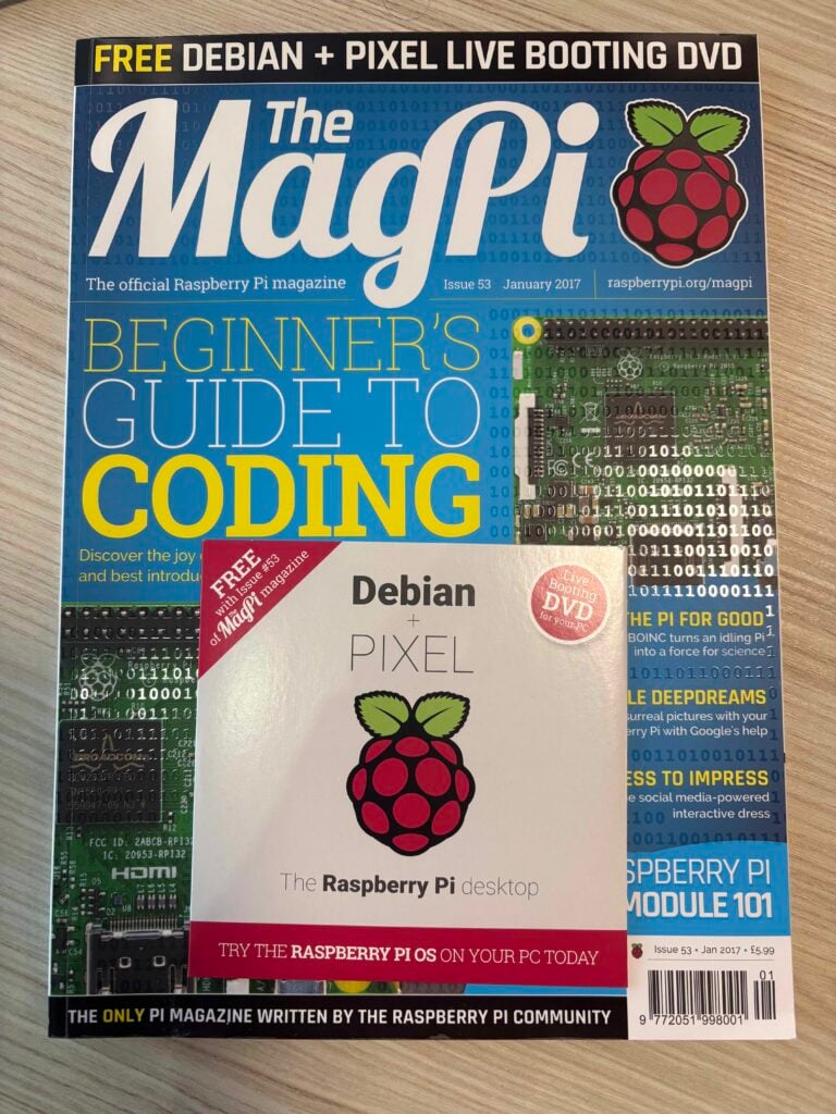 Raspberry Pi Desktop operating system interface showing the new Dock and Control Center