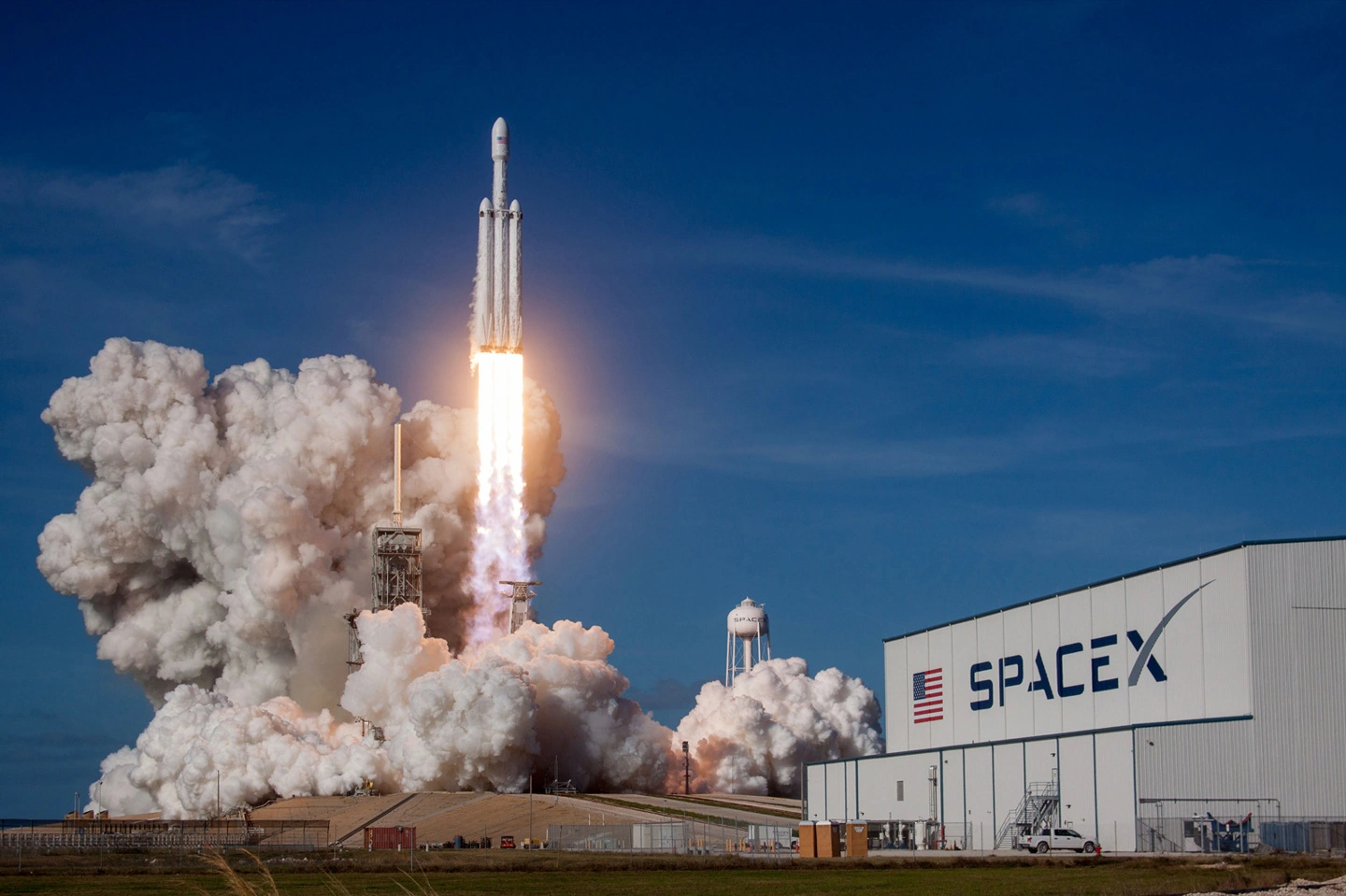 SpaceX rocket launch symbolizing the $40 billion Nvidia chip funding endeavor