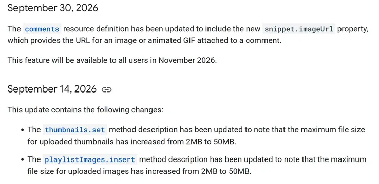 YouTube GIF comments section interface update on mobile app