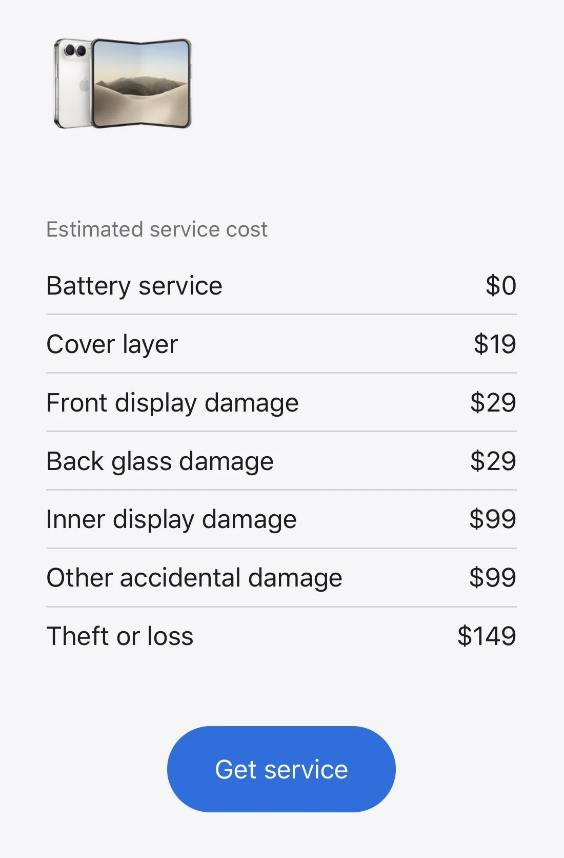 Replaceable iPhone Duo cover layer reducing screen creases