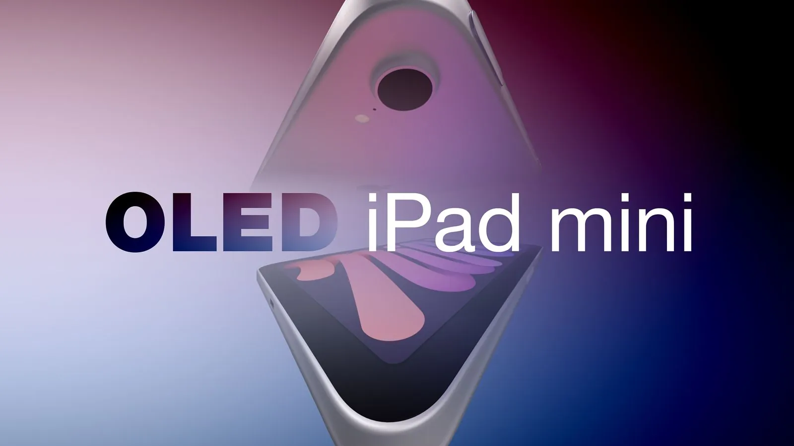 Apple iPad mini 8 OLED tablet displaying a vibrant screen with a 60Hz refresh rate interface