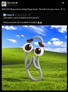 Microsoft X Account Hijacked in Clippy Crypto Scam