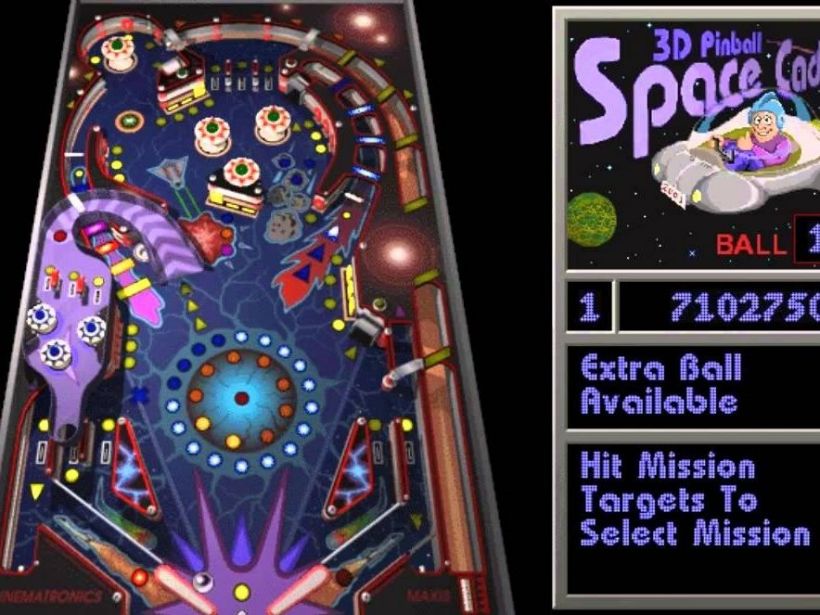 Classic Windows 11 3D Pinball gameplay running on a modern desktop screen