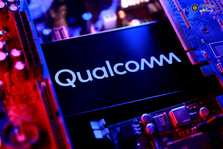 Qualcomm vs Arm trial courtroom concept with judge gavel and computer chips