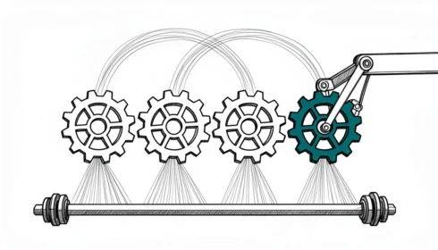 A modern software development environment showing Rust code alongside C++ and TypeScript on a Microsoft operating system