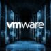 A server rack displaying warning signs for critical VMware vCenter vulnerabilities